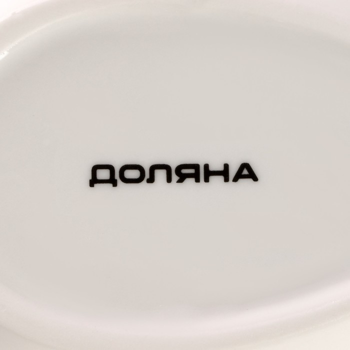 Подставка фарфоровая под ложку Доляна &laquo;Коты-аристократы&raquo;, 21,5&times;7,5 см, цвет белый