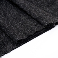 Лоскут &laquo;Мех&raquo; на трикотажной основе, 100 &times; 150 см, цвет меланж серый