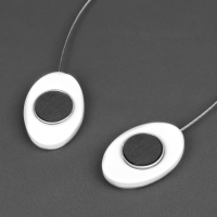 Подхват для штор &laquo;Мраморный камень&raquo;, 5 &times; 3,5 см, 21 см, цвет белый