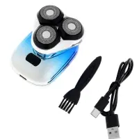 Электробритва LBR-10, 3 Вт, роторная, 3 головки, от АКБ