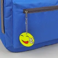 Светоотражающий элемент &laquo;Смайлик. Мир&raquo;, двусторонний, d=5.3 см, жёлтый