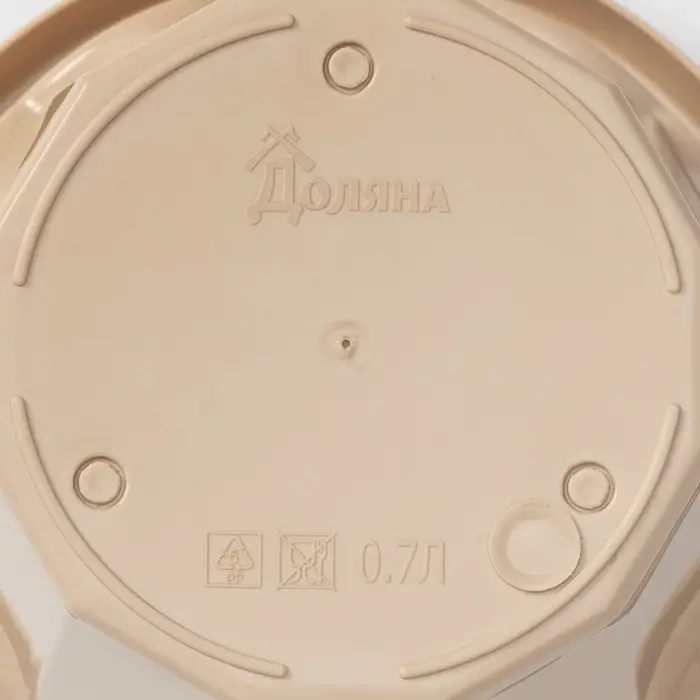 Горшок для цветов с поддоном Доляна &laquo;Эрика&raquo;, 0,7 л, цвет пудровый