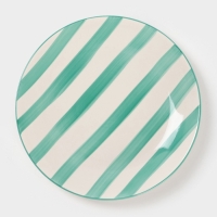 Тарелка Доляна "Райе" 19см, 19,5х2, цвет зеленый