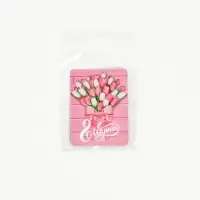 Магнит на холодильник, полимерный &laquo;Тюльпаны. 8 марта&raquo;, 6&times;8 см