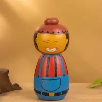 Деревянная кукла кокеши "Джеки" 7х7,5х15 см