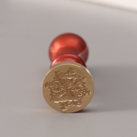 Печать для сургуча с пластиковой ручкой "Буква Z на вензеле" 2,5х2,5х6,3 см