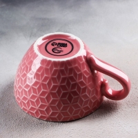 Кружка керамическая &laquo;Винтаж&raquo;, 290 мл, цвет розовый