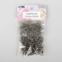 Крючок пришивной №3, 19 &times; 9 мм, 100 шт, цвет серебряный