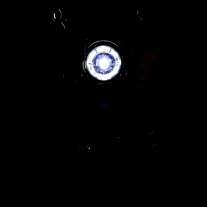 Электромотоцикл &laquo;Чоппер&raquo;, 2 мотора, цвет пламя, глянец