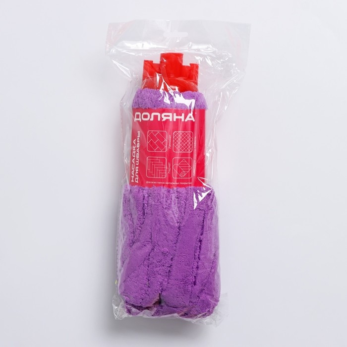 Насадка для швабры ленточная Доляна &laquo;Юбочка&raquo;, микрофибра, 28&times;7&times;7 см, цвет МИКС