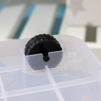 Контейнер для хранения на колёсиках &laquo;Мишка и котёнок&raquo;, 50 л, 60&times;38&times;31 см, прозрачный