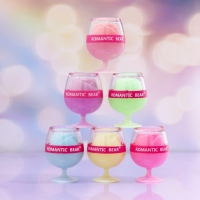 Бальзам для губ &laquo;Бокал&raquo;, микс цветов и ароматов, светящийся в темноте