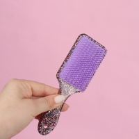 Расчёска массажная, широкая, 5,5 &times; 17,5 см, цвет МИКС