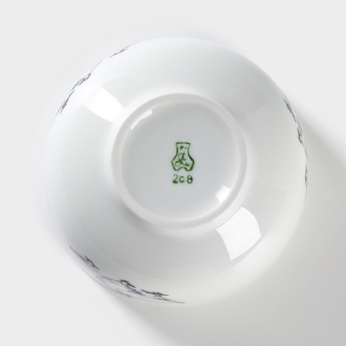 Пиала фарфоровая &laquo;Гуси&raquo;, 330 мл, d=11 см, рисунок микс