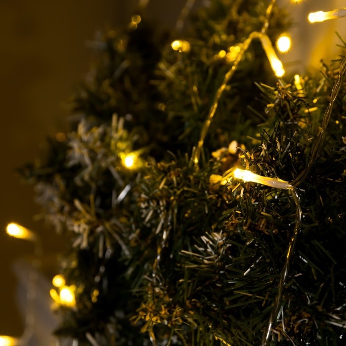 Светодиодная фигура &laquo;Ёлка&raquo; 3.5 м, пластик, 9 нитей, 220 В, свечение тёплое белое