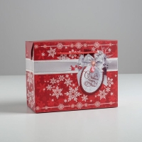 Пакет‒коробка &laquo;С Новым годом!&raquo;, 23 х 18 х 11 см, Новый год