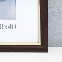 Фоторамка пластик "Офис 8" 30х40 см, венге