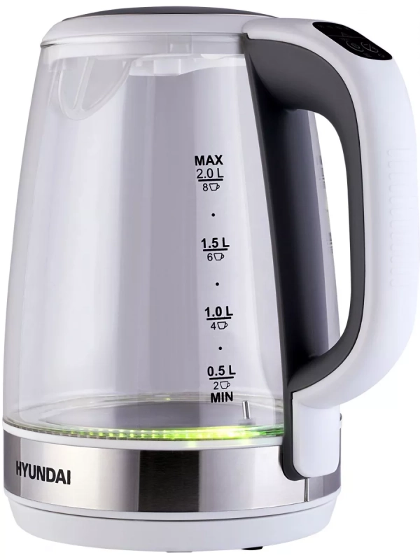 Чайник HYK-G8880 2л. 2200Вт серый-серебристый