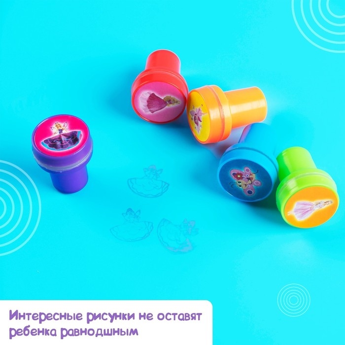 Печать цветная &laquo;Принцессы&raquo;, набор 5 шт., МИКС