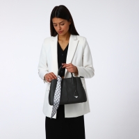 Сумка женская на молнии TEXTURA, средний размер, цвет тёмно-серый