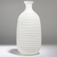 Ваза для цветов &laquo;Аркадия&raquo; из стекла, белая 39,5 х 19 х 19 см