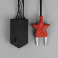 Гирлянда &laquo;Бахрома&raquo; 3 &times; 0.5 м, IP20, тёмная нить, 80 LED, свечение тёплое белое, 8 режимов, 220 В