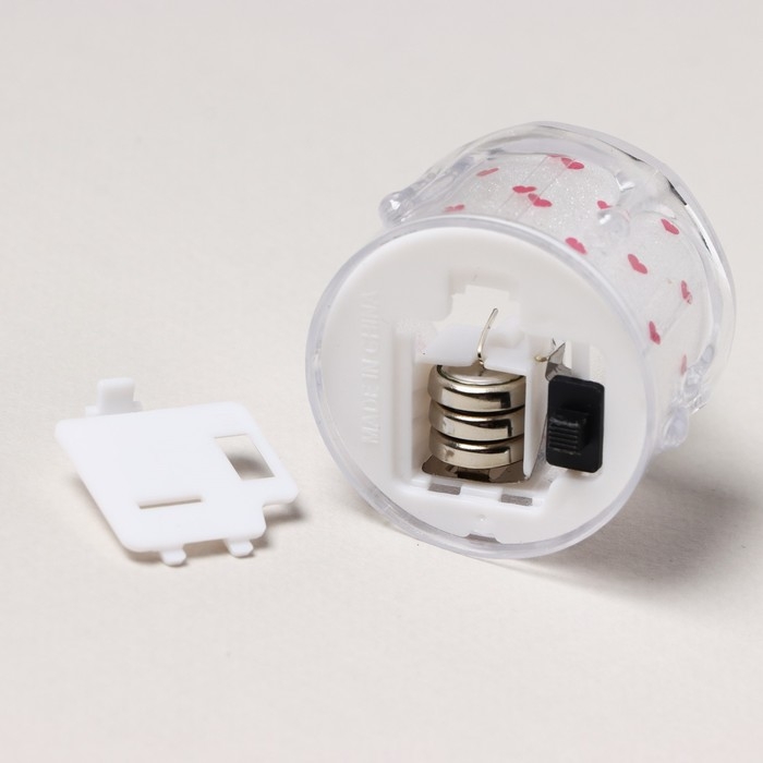 Свеча светодиодная со звёздами, мод. СВ-21 &laquo;Love&raquo;, 5 х 3,8 см.