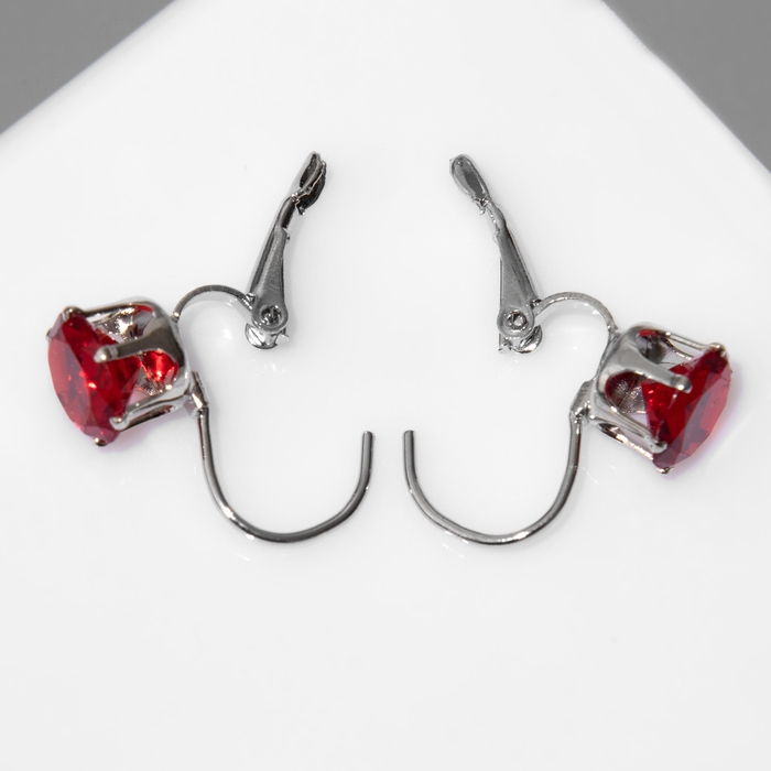 Серьги со стразами &laquo;Конфетти&raquo; каникулы круг, цвет МИКС в серебре