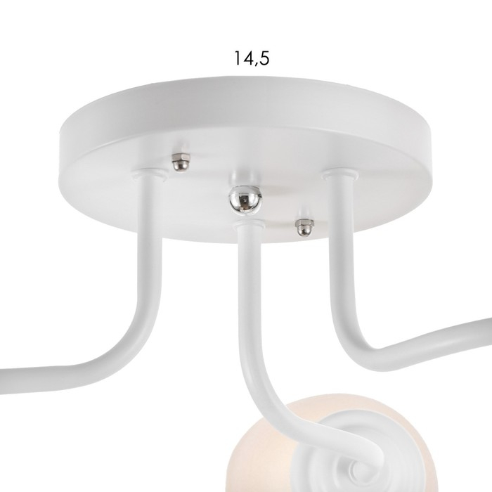 Люстра 1341001/3BR E27 15Вт белый-коричневый BayerLux