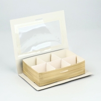 Коробка под 6 конфет с ячейками  &laquo;Счастливого праздника!&raquo; 14,8 х 9,5 х 3,5 см