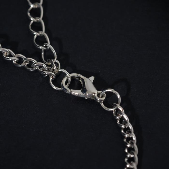 Колье со стразами &laquo;Море&raquo; стразики, цвет белый в серебре, 45 см