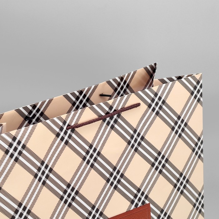 Пакет подарочный ламинированный, упаковка, &laquo;Настоящему мужчине&raquo;, XL, 40 х 49 х 15 см