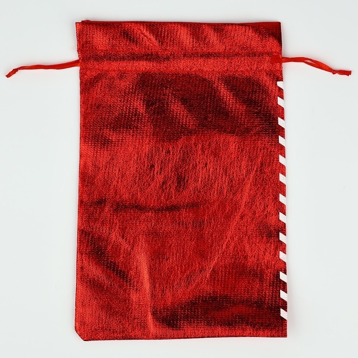 Мешочек подарочный парча &laquo;С Новым годом&raquo;, красный, 16 х 24 см, Новый год