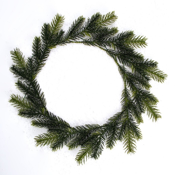 Декор &laquo;Веточка ели&raquo;, набор 10 шт., размер 1 шт. &mdash; 23 &times; 7 &times; 2 см