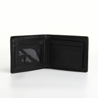 Портмоне мужское без застёжки, отдел для карт, монет, цвет чёрный
