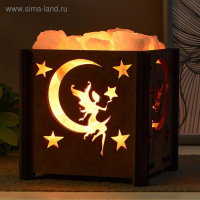 Соляной светильник  "Корзина Б Фея" E14 15Вт 1,8кг диммер 14х14х18 см