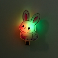 Заколка для волос светящаяся &laquo;Зайка&raquo;, 2.5 х 3 см