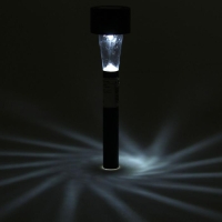 Садовый светильник на солнечной батарее &laquo;Трапеция&raquo;, 4.5 &times; 30 &times; 4.5 см, 1 LED, свечение белое