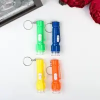 Фонарик брелок для ключей на кольце &laquo;Вспышка&raquo;, с держателем, 7.3&times;2&times;2 см, МИКС