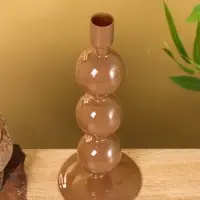 Подсвечник на 1 свечу "Бисквит" с 3 сферами 10х10х25 см