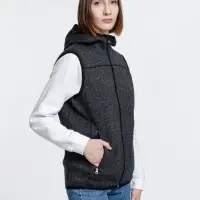 Жилет с капюшоном унисекс Gotland, черный, размер L