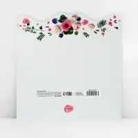 Конверт для денег &laquo;Настоящие цветы&raquo; фигурный, 17.5 х 8 см