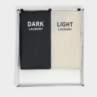 Корзина для белья Доляна LAUNDRY, складная, 60&times;40&times;58 см