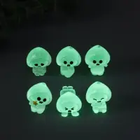 Сувенир эпоксидная смола флюоресцентный "Приведения" набор 6 шт 5х5х3,5 см