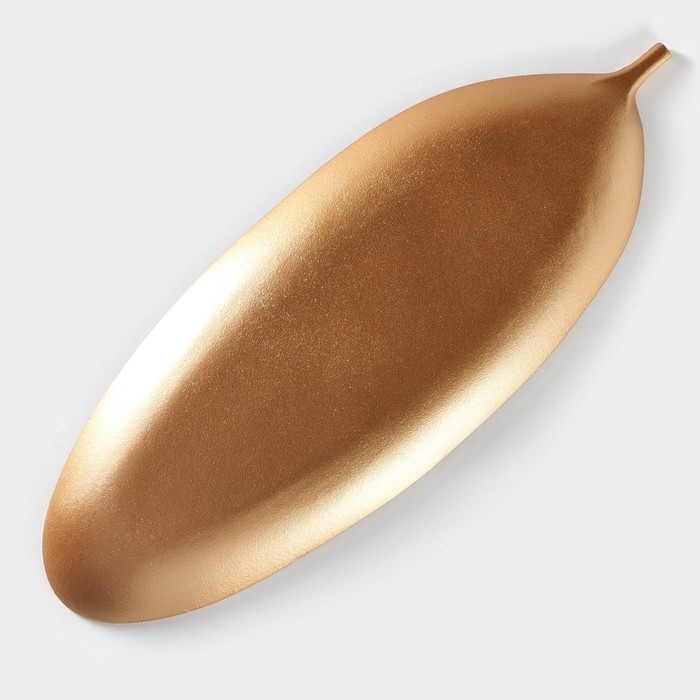 Блюдо для фруктов Доляна &laquo;Золотой лист&raquo;, 59&times;22 см, цвет золотистый