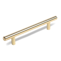 Ручка рейлинг ТУНДРА BISTRO,  d=12 мм, м/о 128 мм, цвет золото, 4 шт