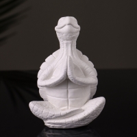 Фигура "Черепаха в  позе лотоса" 8х6 см, натуральный