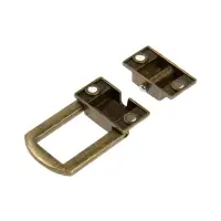 Замок-защелка на ящик ZM01, 3.2&times;2.5 см, цвет бронза