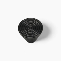 Ручка-кнопка CAPPIO "Лабиринт", цинк, цвет чёрный