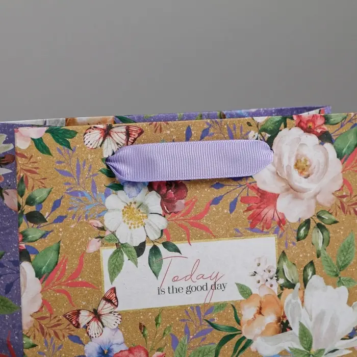 Пакет подарочный крафтовый, упаковка, Today, S 15 х 12 х 5.5 см